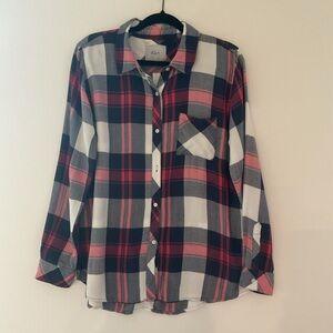 Rails Checkered Women Shirt in Red and Navy